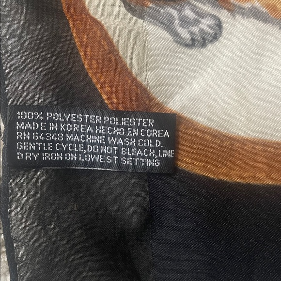 Dog Print Scarf - Picture 2 of 3